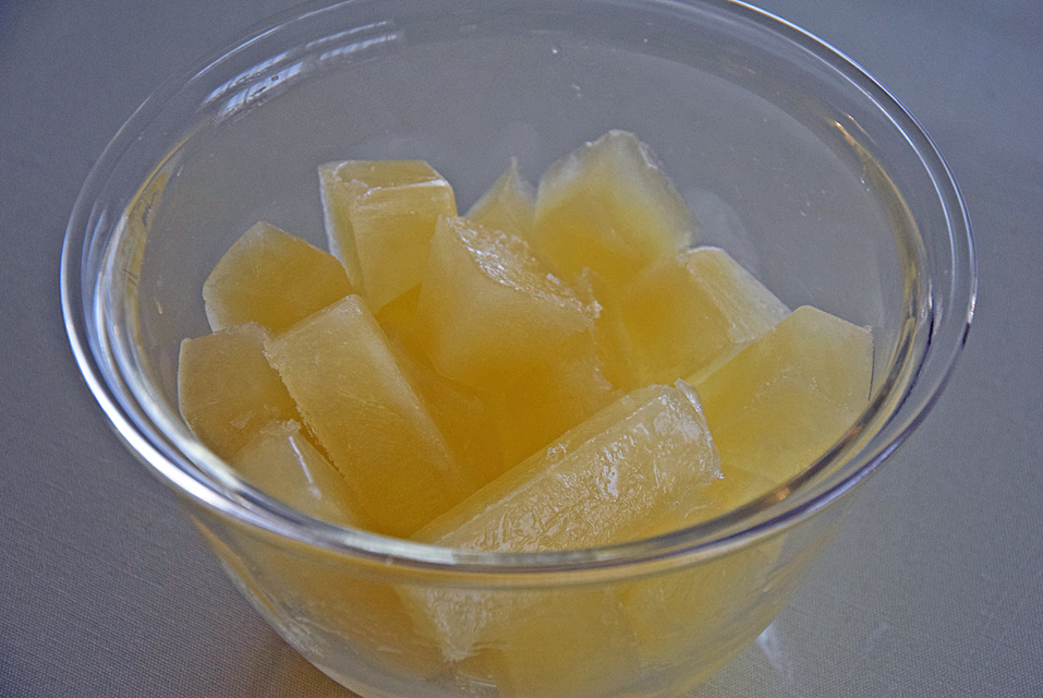 冷凍した柚子果汁