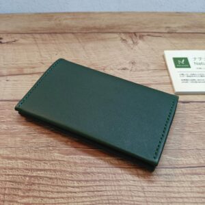 スリムなシンプル名刺入れ　グリーン